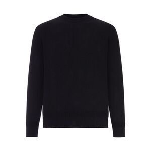 Moncler Men Cotton Sweater With Logo Patch